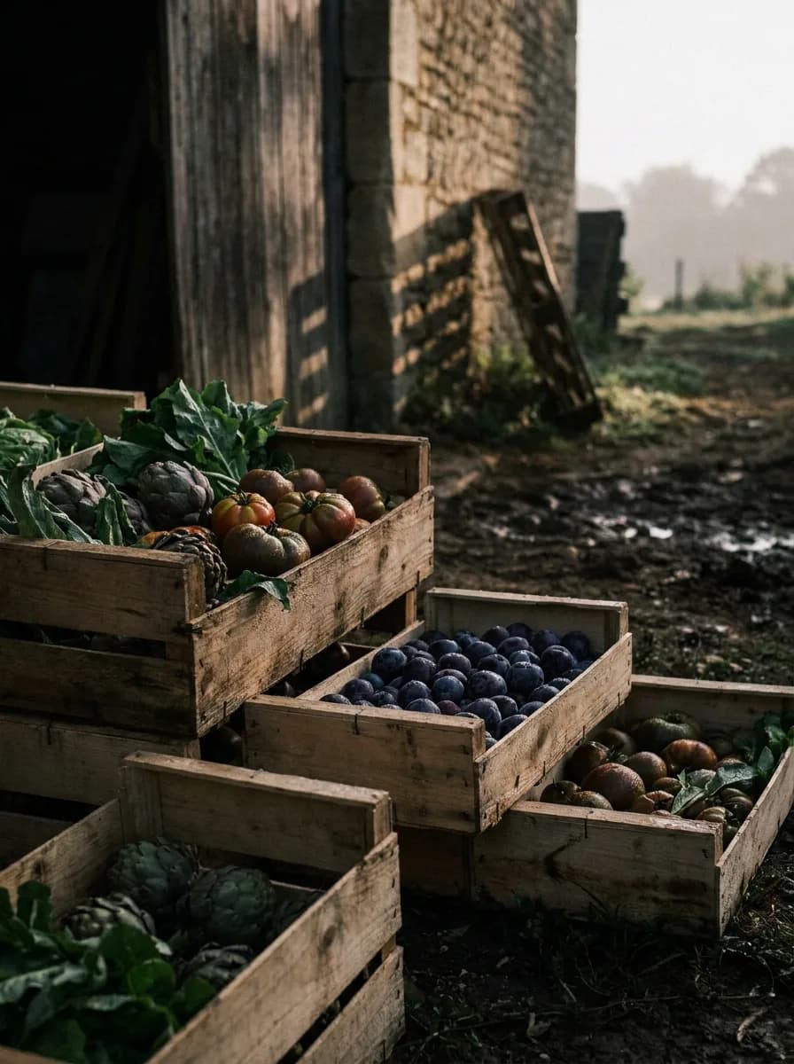 Ferme & saison — visuel d’ambiance producteur local